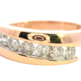 Elegant 9ct Rose Gold Diamond Ring – Timeless Beauty and Charm