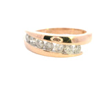 Elegant 9ct Rose Gold Diamond Ring – Timeless Beauty and Charm