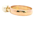 Cast and Hand Assembled Yellow Gold Pearl Ring - 9ct Yellow Gold, Cultured Pearl