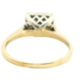 Elegant Yellow and White Gold Diamond Ring (Size US 7 1/2 | UK/AU P)