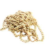 Antique 9ct Yellow Gold Curb Link Muff Chain – A Rare and Timeless Investment