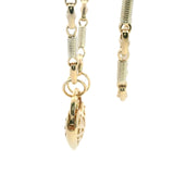 Elegant 9ct Yellow Gold Twisted Wire and Anchor Link Chain with Filigree Padlock Clasp – A Timeless Investment