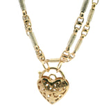 Elegant 9ct Yellow Gold Twisted Wire and Anchor Link Chain with Filigree Padlock Clasp – A Timeless Investment