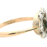 Elegant 18ct Yellow & White Gold Demantoid Garnet & Diamond Ring