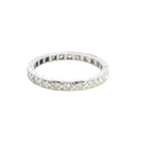 EXQUISITE PLATINUM 21 STONE DIAMOND ETERNITY RING