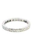 EXQUISITE PLATINUM 21 STONE DIAMOND ETERNITY RING