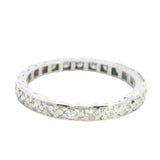 EXQUISITE PLATINUM 21 STONE DIAMOND ETERNITY RING