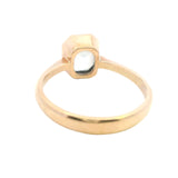 ELEGANT 9CT YELLOW GOLD SINGLE STONE TOPAZ RING