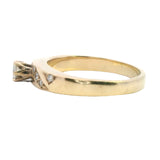 STUNNING 9CT YELLOW GOLD 9 STONE DIAMOND RING