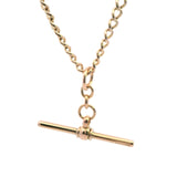 Timeless Vintage 9ct Yellow Gold Fob Chain & Bar with Twin Albert Swivel Clasps – A Lasting Investment in Gold