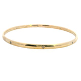 Exquisite 9ct Yellow Gold Diamond Set Bangle – A Beautiful Investment Piece