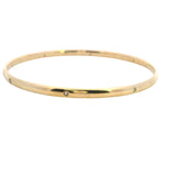 Exquisite 9ct Yellow Gold Diamond Set Bangle – A Beautiful Investment Piece