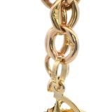 Luxurious Yellow Gold Fancy Link Chain with Albert Swivel Clasp, Fob Bar & Mercedes Charm