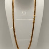 Exquisite 18ct Yellow Gold Curb Link Necklace – A Statement of Luxury and a Timeless Investment