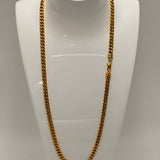 Exquisite 18ct Yellow Gold Curb Link Necklace – A Statement of Luxury and a Timeless Investment