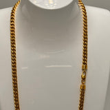 Exquisite 18ct Yellow Gold Curb Link Necklace – A Statement of Luxury and a Timeless Investment