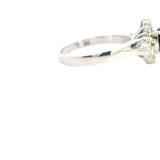 Elegant 14k White Gold Sapphire and Diamond Ring – A Stunning Statement Piece