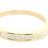 The Perfect Wedding Band: Simple and Elegant 18ct Yellow Gold with Diamonds