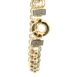 Elegant 9ct Yellow Gold Fancy Link Bracelet with Diamond-Set Euro Clasp – A Timeless Investment Piece