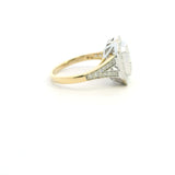 Exquisite Yellow and White Gold Diamond Ring – Ideal Engagement Ring