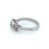 18ct White Gold Diamond set 'Trilogy" style Ring.