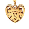 49 Diamond Yellow Gold Heart Pendant TDW 1.00ct