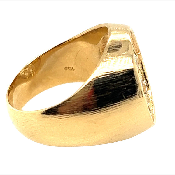 Aquamarine 18ct Yellow Gold Dress Ring
