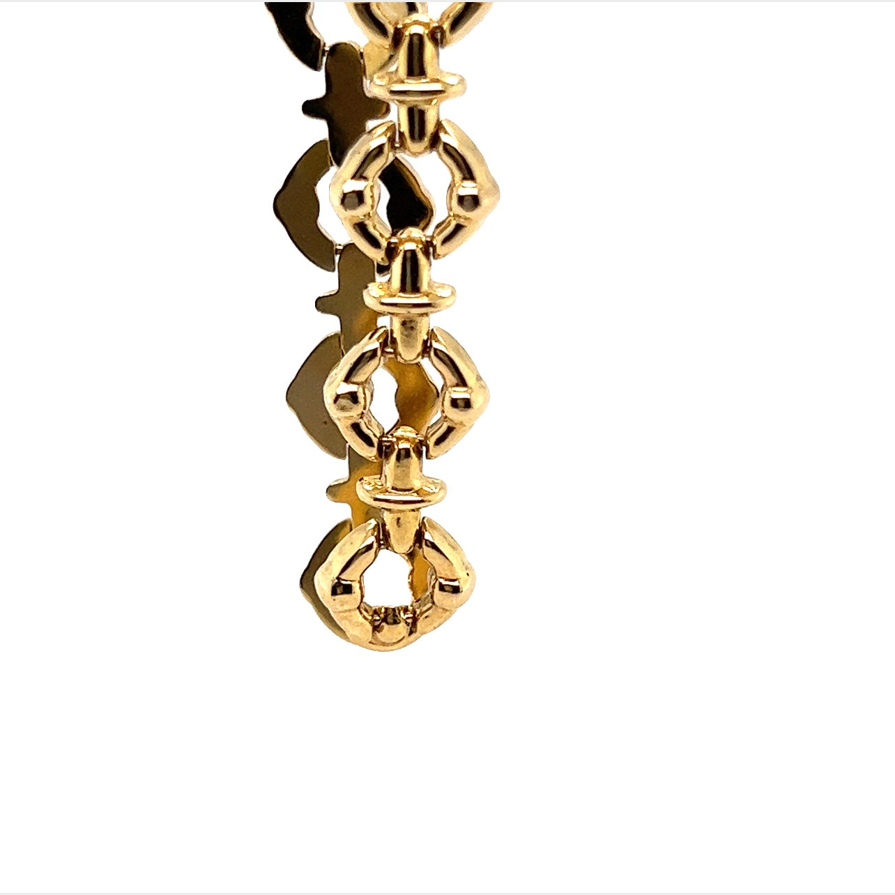 Yellow Gold Fancy Link Chain Necklace