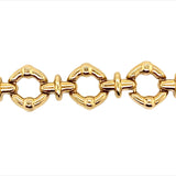Yellow Gold Fancy Link Chain Necklace