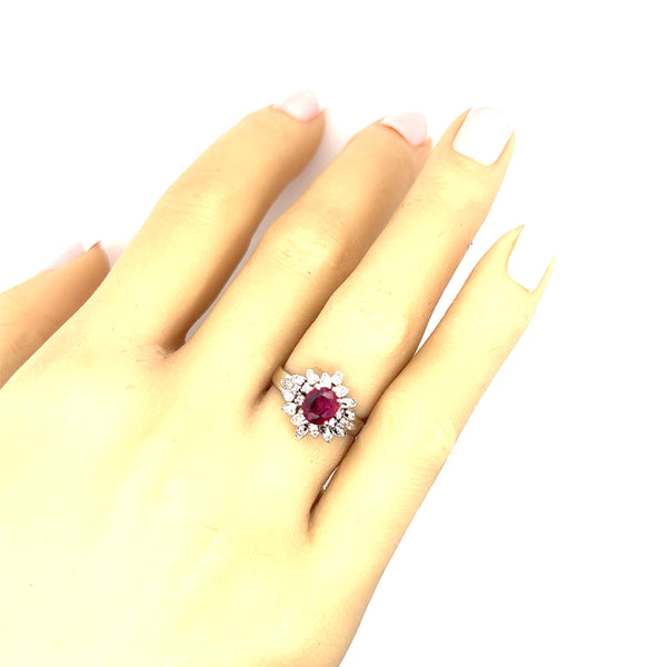 E11054 Ruby and Diamond Ring