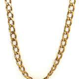 9ct Yellow Gold Curb Link Chain Necklace with Parrot Clasp