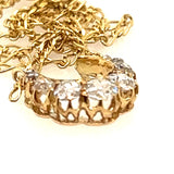 European Cut Diamond Necklace