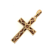 9ct Yellow Gold Diamond Set Cross