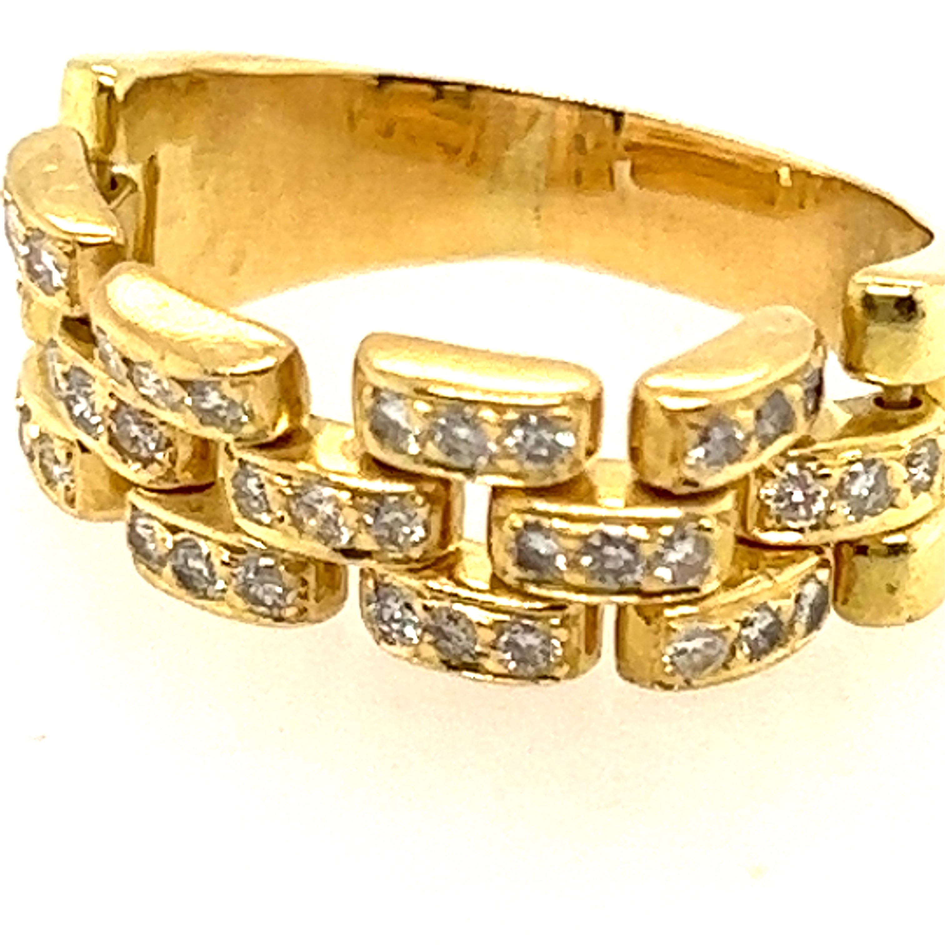 Diamond Set Chain Ring