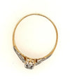 Graceful 18ct Yellow & White Gold Diamond Ring