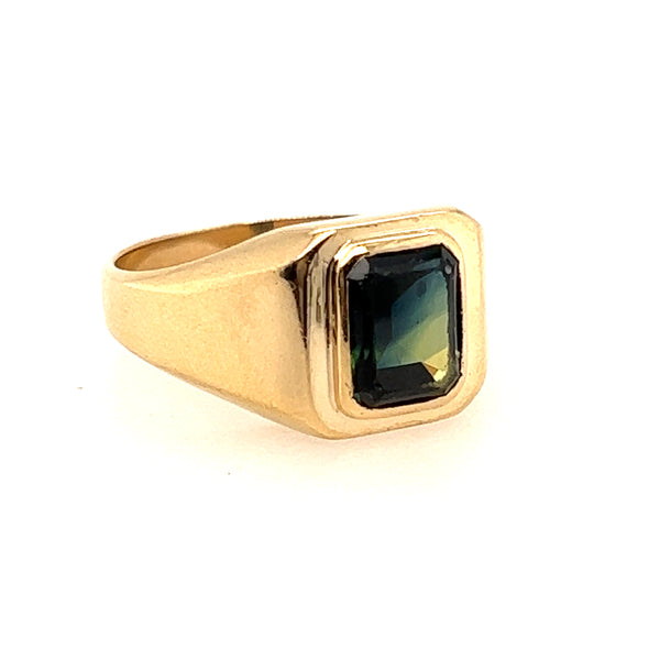 9ct Yellow Gold Parti Sapphire Ring