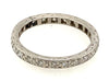 Platinum & Diamond Full Eternity Handmade Ring with Engraved Sides