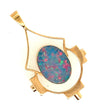 15ct Yellow Gold & Opal Handmade Vintage Pendant