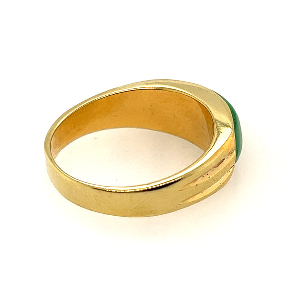 14ct Yellow Gold Jade Ring