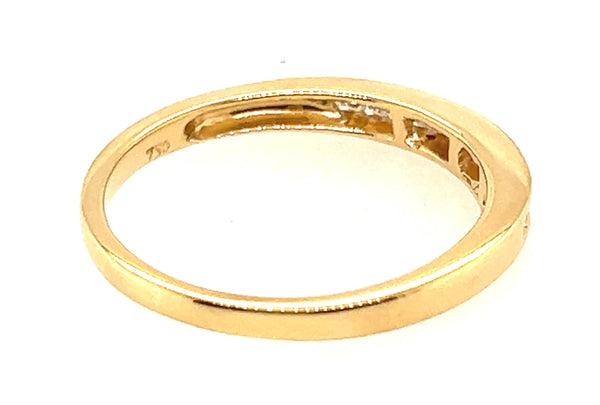 Yellow Gold & Diamond Wedding Band Ring