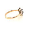 Demantoid Garnet & Diamond Ring set in 18ct Yellow & White Gold