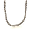 18ct White Gold Chain Necklace Braided Link Chain