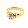 Half Carat (.50ct) Single Stone Diamond Ring set in 18ct Yellow Gold