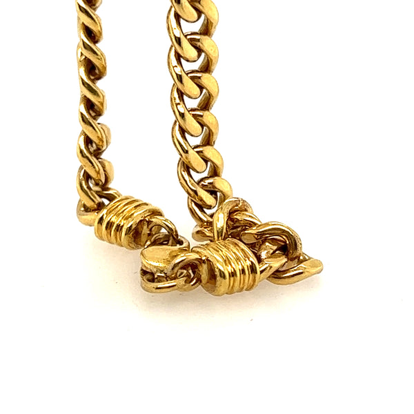18ct Yellow Gold Curb Link Necklace