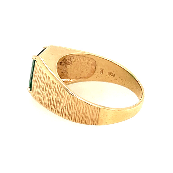 18ct Yellow Gold Emerald Ring