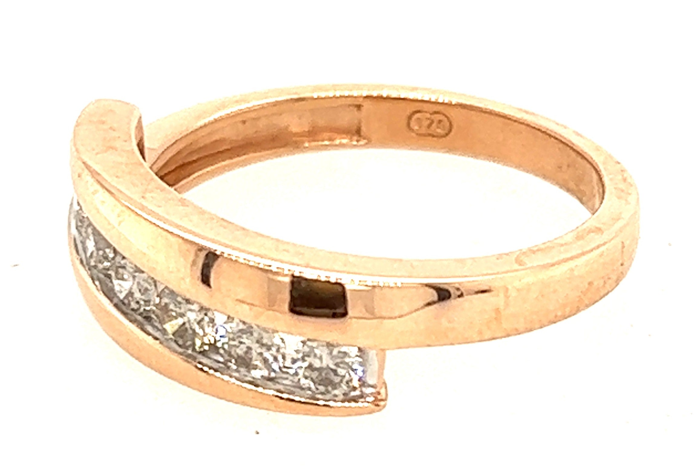 9ct Rose Gold & Diamond Ring 