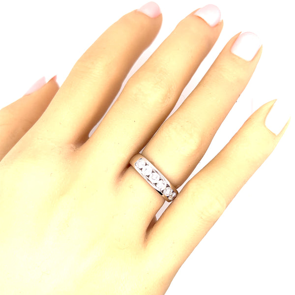 White Gold Diamond Ring TDW 1.00ct